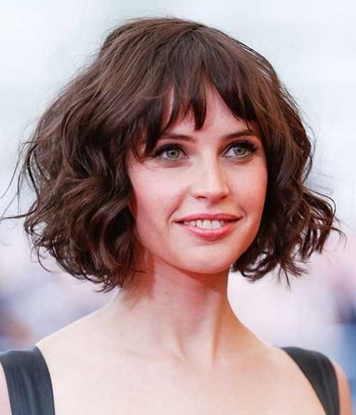 Most Recently Released Wavy Bob Hairstyles With Bangs With Regard To Wavy Bob Hairstyles With Fringe – Hairstyles (View 2 of 15)
