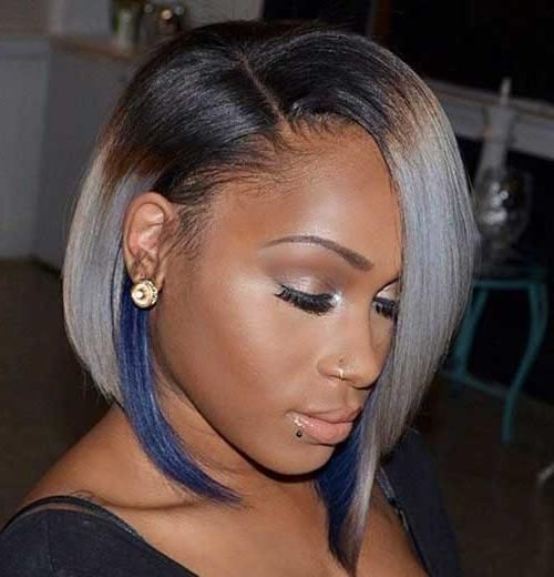 Most Up To Date Asymmetrical Bob Hairstyles For Black Women For 15 Short Bob Haircuts For Black Women (View 13 of 15)