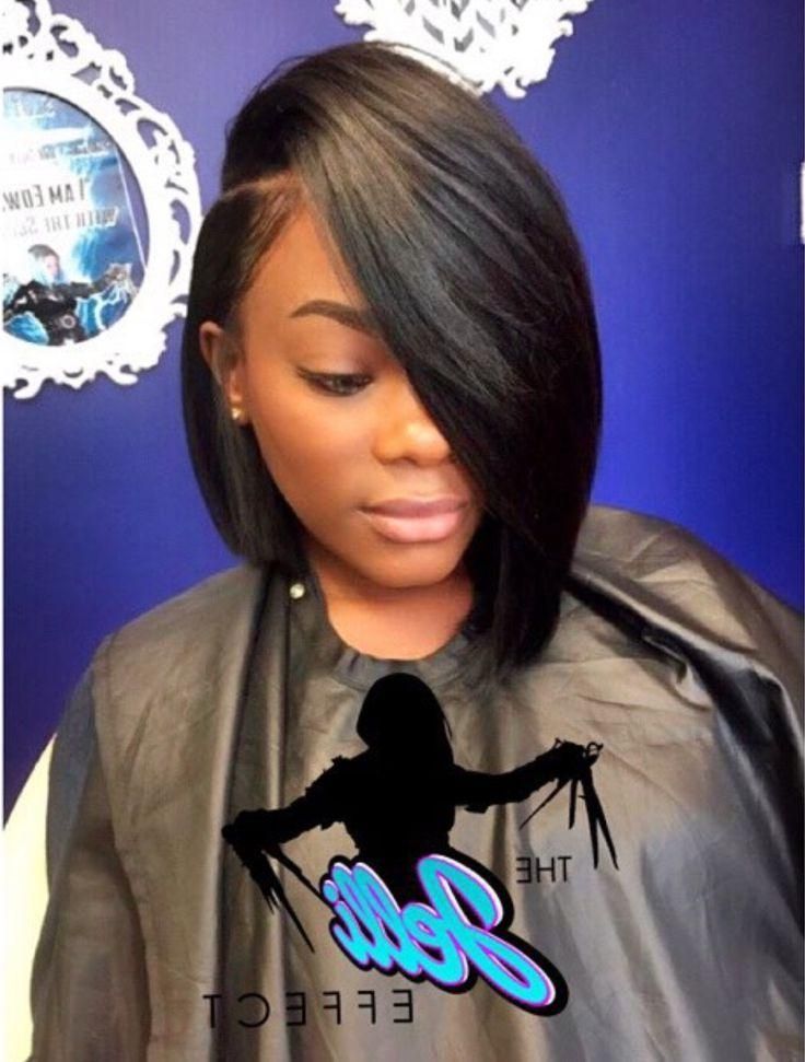 Stylist Feature| Banging Bob ✂ Styled#houstonstylist For Long Bob Hairstyles With Bangs Weave (View 14 of 15)