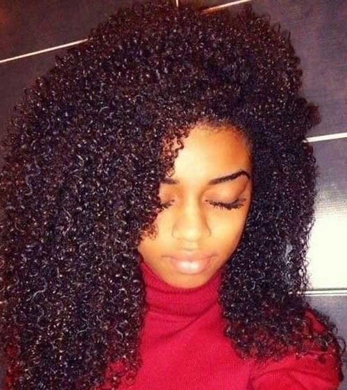 2018 Curly Long Hairstyles For Black Women Within Hairstyles Black Women (View 2 of 15)