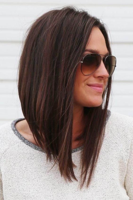 Best 25+ Long Angled Bob Hairstyles Ideas On Pinterest (View 2 of 15)