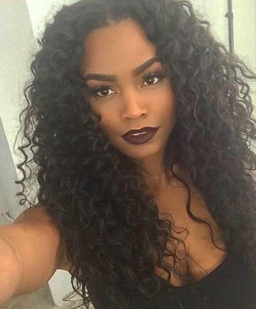 Best And Newest Curly Long Hairstyles For Black Women Intended For 30 Black Women Curly Hairstyles | Hairstyles & Haircuts 2016 –  (View 4 of 15)