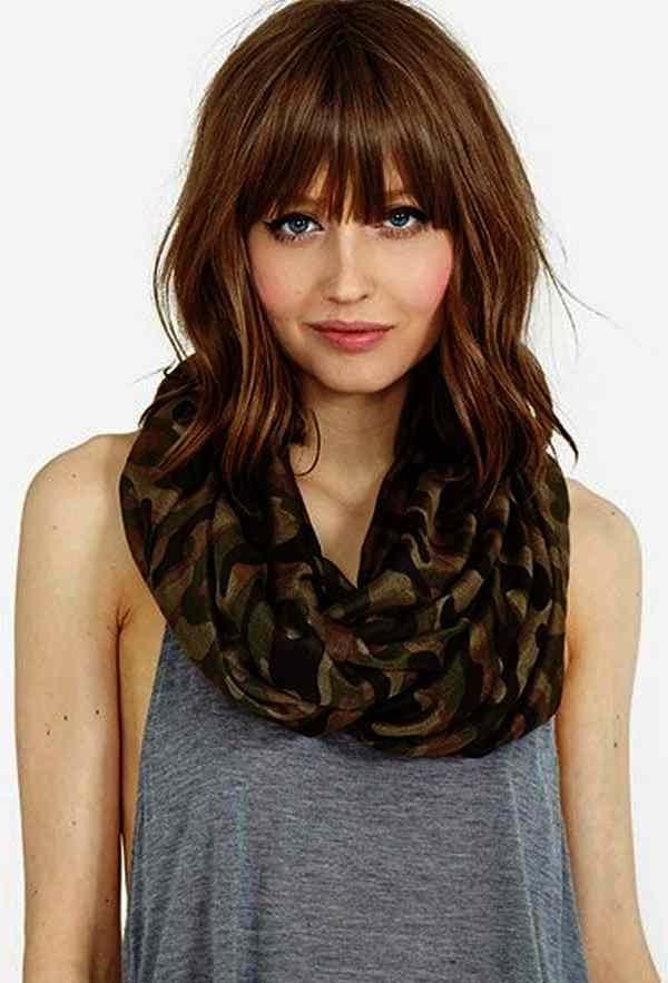 Best And Newest Long Haircuts With Bangs For Round Faces Intended For Choosing Bangs Hairstyles Accordance Face Shape Look (View 8 of 15)