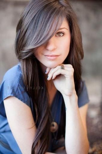 Best And Newest Long Hairstyles With Swoop Bangs Inside Best 25+ Long Swoop Bangs Ideas On Pinterest | Side Swoop Bangs (View 1 of 15)