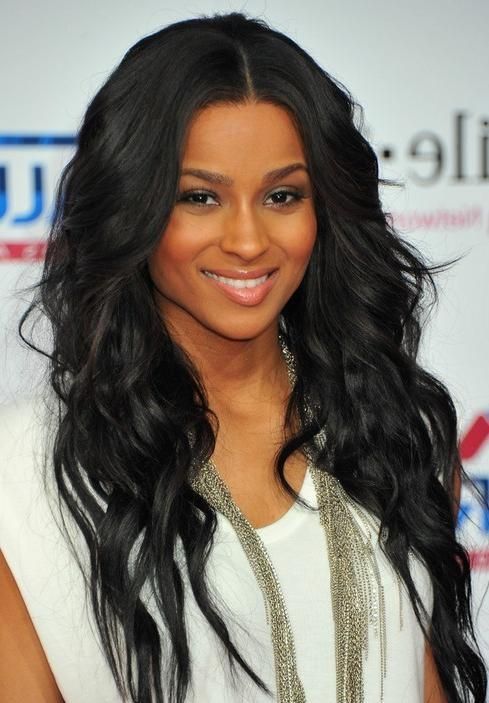 Ciara Long Hairstyle: Black Curly Hair – Pretty Designs With Regard To Ciara Long Hairstyles (View 1 of 15)