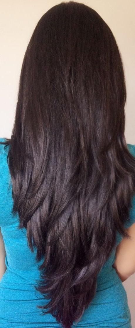 Current Back Of Long Haircuts Intended For Best 25+ Long Layered Haircuts Ideas On Pinterest | Long Layered (View 12 of 15)