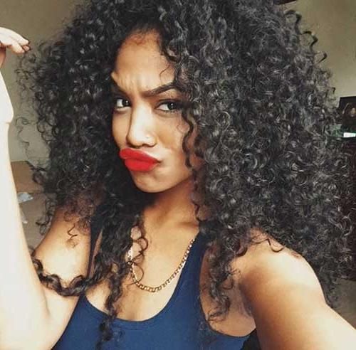 Current Curly Long Hairstyles For Black Women Pertaining To 30 Black Women Curly Hairstyles | Hairstyles & Haircuts 2016 –  (View 7 of 15)