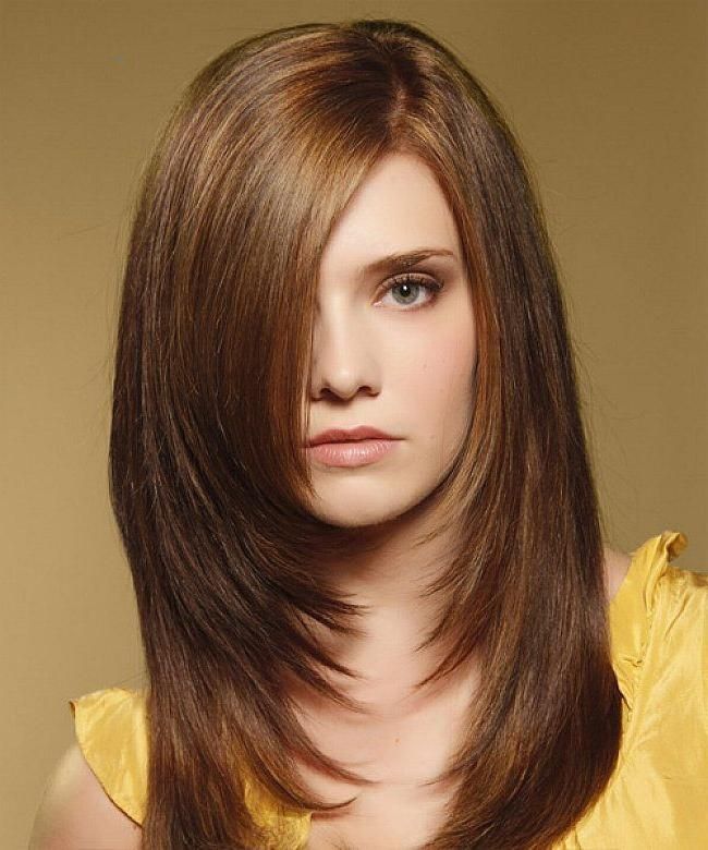 Layered Hairstyles For Long Hair With Side Fringe Within Layered Long Hairstyles With Side Bangs (View 8 of 15)
