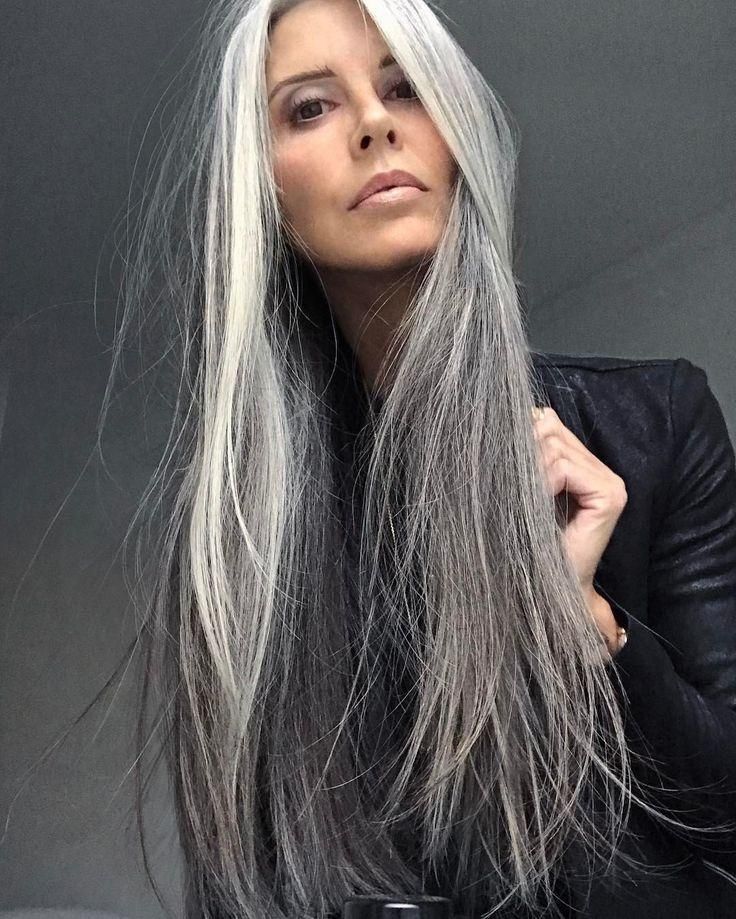Most Current Long Hairstyles For Grey Hair Within Best 25+ Long Gray Hair Ideas On Pinterest | Long Silver Hair (View 3 of 15)