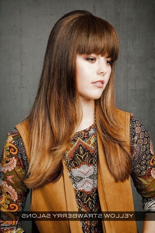 Most Current Round Face Long Hairstyles With Bangs Pertaining To 22 Foolproof Long Hairstyles For Round Faces You Gotta See (View 10 of 15)