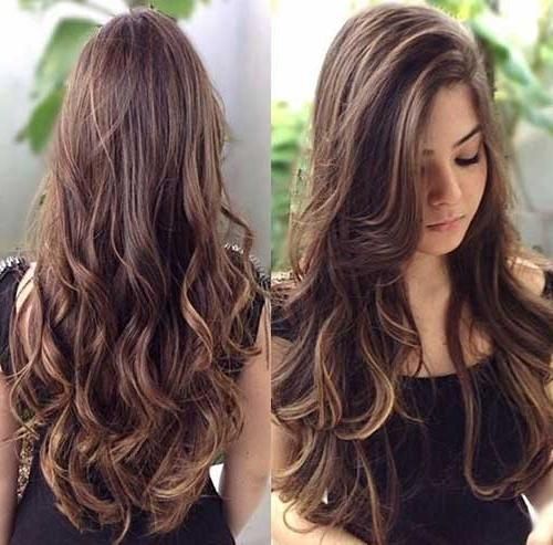 Most Popular Long Hairstyles With Layers And Highlights In 15+ Long Layers With Side Bangs | Hairstyles & Haircuts 2016 –  (View 6 of 15)