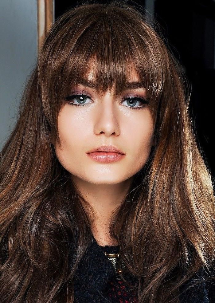 Newest Long Hairstyles With Bangs For Oval Faces With Regard To Best 25+ Bangs For Oval Faces Ideas On Pinterest | Hairstyles For (View 12 of 15)