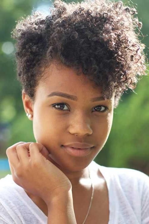 10+ Natural Curly Hairstyles For Black Hair | Hairstyles Intended For Short Haircuts For Naturally Curly Black Hair (View 12 of 20)