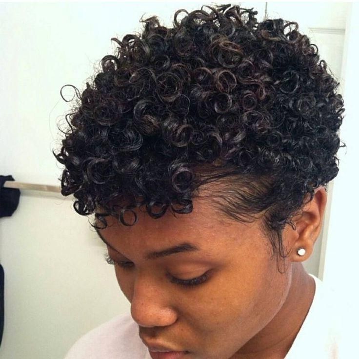 10 Trendy Short Haircuts For African American Women & Girls: Twa In Short Haircuts For Curly Black Hair (View 18 of 20)