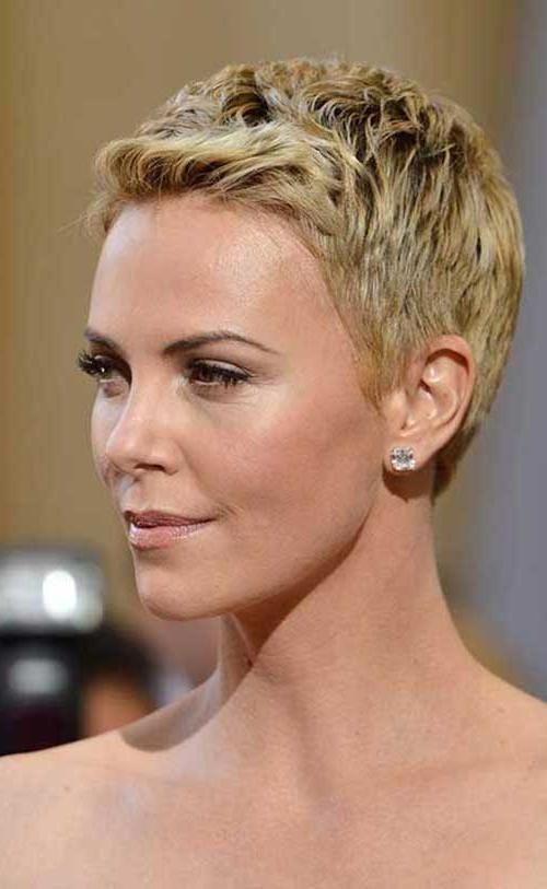 15 Charlize Theron Pixie Cuts | Short Hairstyles 2016 – 2017 Within Charlize Theron Short Haircuts (View 1 of 20)