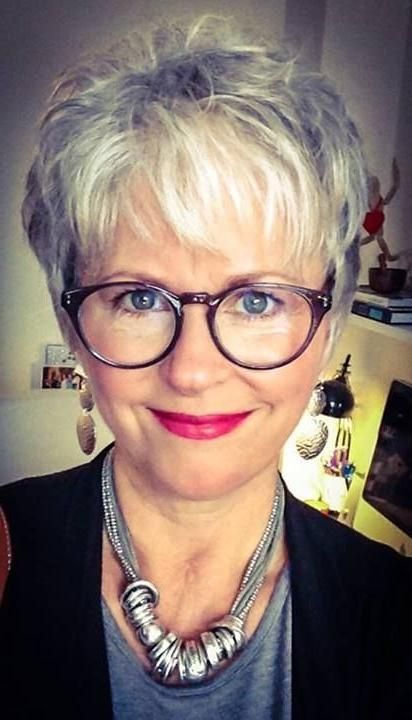192 Best Short Hair & Glasses Images On Pinterest | Colors With Regard To Short Hairstyles For Women Who Wear Glasses (View 6 of 20)