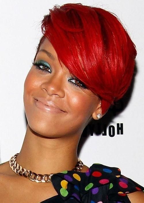 2015 Fashionable Celebrity Hair Color Ideas & Hairstyle Looks For With Regard To Fire Red Short Hairstyles (View 1 of 20)