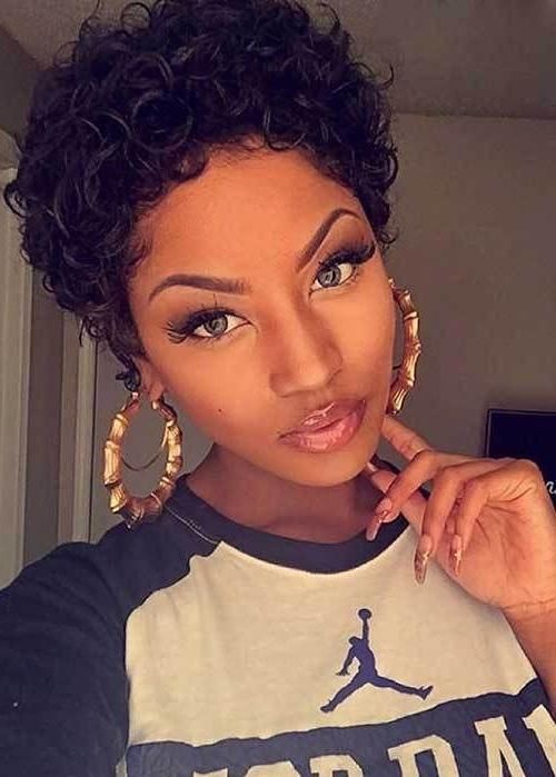 2017 Natural Short Curly Hairstyles For Black Women For Black Short Haircuts (View 18 of 20)