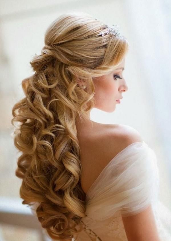 2018 Long Hairstyle For Wedding Intended For Long Hairstyles : Wedding Hairstyles For Long Hair On The Side Top (View 13 of 20)