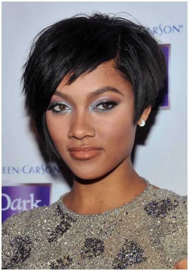 21 Best Women Hairstyles Images On Pinterest | Short Hairstyles Within African American Short Haircuts For Round Faces (View 18 of 20)