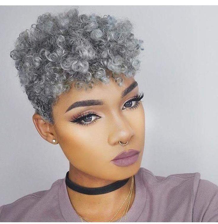 220 Best Silver/gray Natural Hair Images On Pinterest | Braids Throughout Short Hairstyles For Black Women With Gray Hair (View 3 of 20)