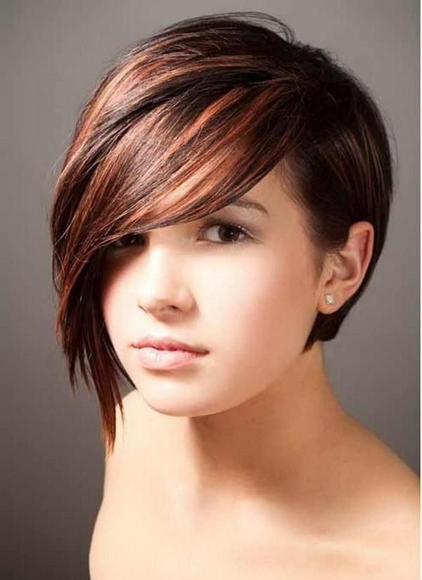 25 Beautiful Short Haircuts For Round Faces 2017 Throughout Short Haircuts With Side Bangs (Gallery 20 of 20)