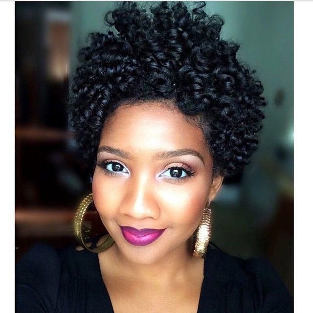 25 Cute Curly And Natural Short Hairstyles For Black Women Inside Black Women Natural Short Hairstyles (View 10 of 20)