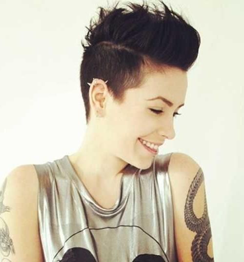 25+ Trending Short Hair Shaved Sides Ideas On Pinterest | Shaved Intended For Shaved Side Short Hairstyles (View 6 of 20)