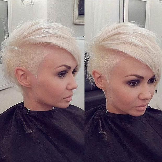 25+ Trending Short Shaved Hairstyles Ideas On Pinterest | Undercut Within Short Hairstyles With Shaved Sides For Women (View 10 of 20)