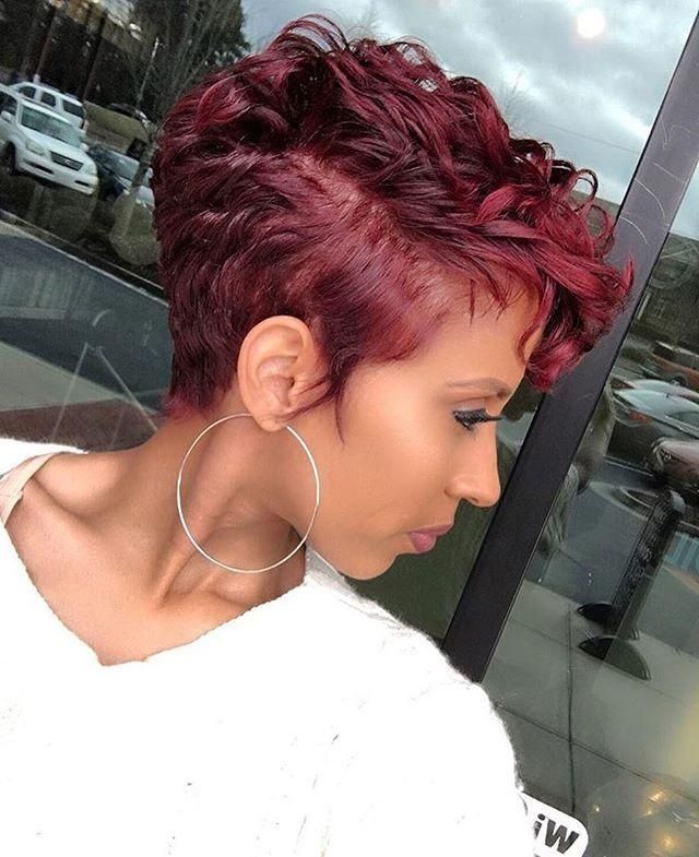 25+ Unique Short Black Hairstyles Ideas On Pinterest | Short Weave In Short Haircuts With Red Color (View 16 of 20)