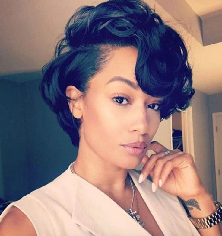 25+ Unique Short Black Hairstyles Ideas On Pinterest | Short Weave Intended For Cute Short Hairstyles For Black Women (View 4 of 20)