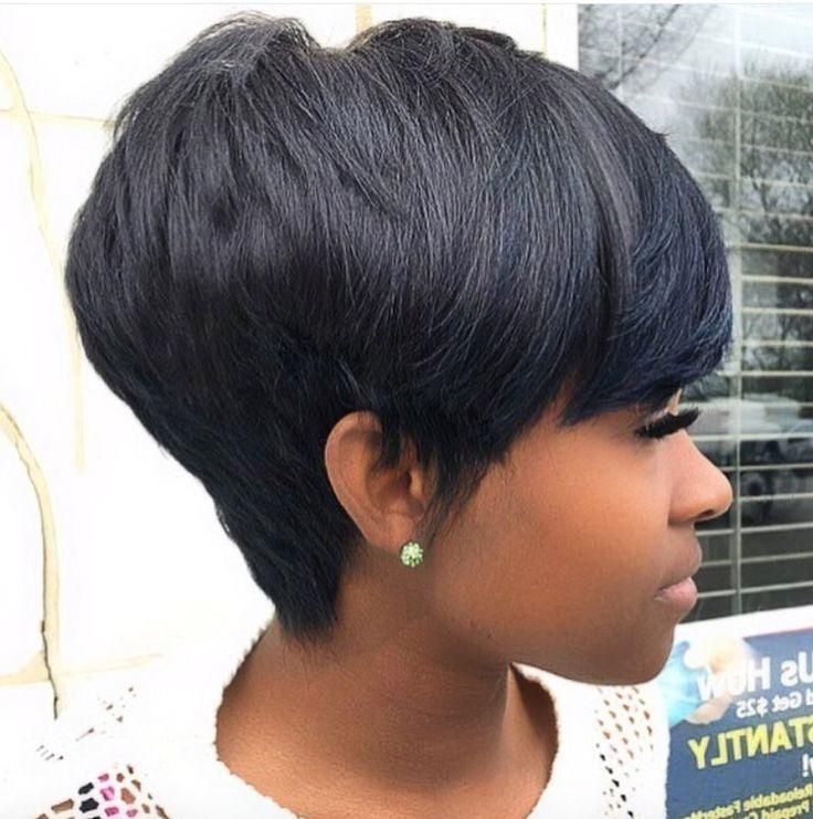 25+ Unique Short Black Hairstyles Ideas On Pinterest | Short Weave Regarding Short Haircuts On Black Women (View 8 of 20)