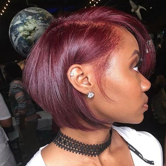 25+ Unique Short Burgundy Hair Ideas On Pinterest | Plum Hair, Red Pertaining To Burgundy Short Hairstyles (View 5 of 20)