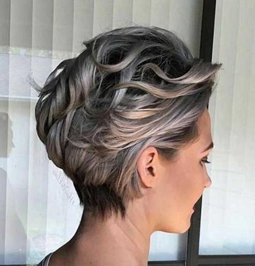 25+ Unique Short Gray Hair Ideas On Pinterest | Grey Pixie Hair Inside Gray Hair Short Hairstyles (View 15 of 20)
