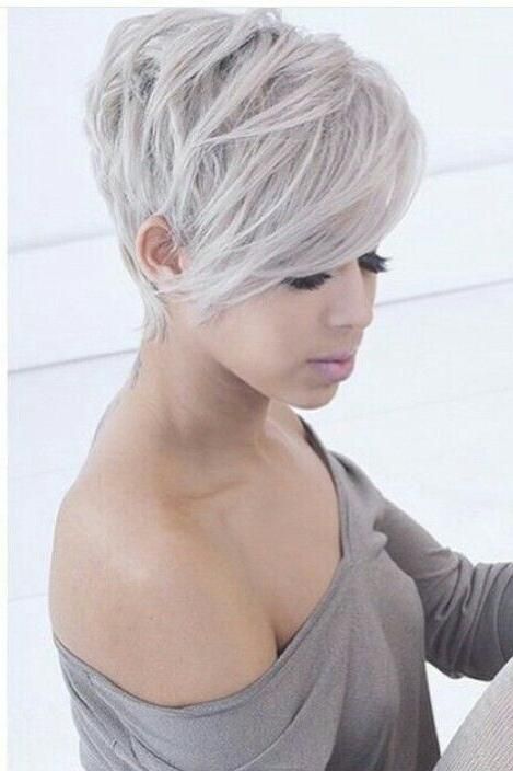 274 Best Hair Images On Pinterest | Hairstyle, Colours And Within Short Haircuts With One Side Longer Than The Other (View 17 of 20)