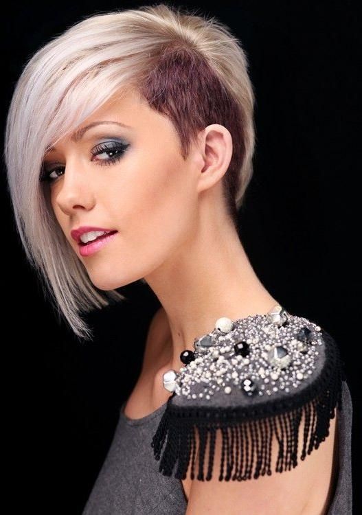 Short Hairstyles One Side Shaved