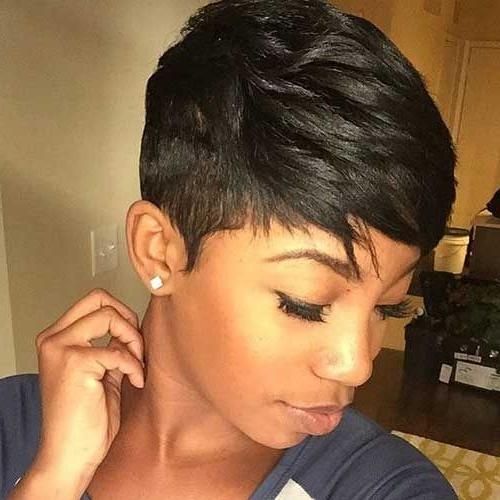 Best 25+ Black Women Short Hairstyles Ideas On Pinterest | Black With Edgy Short Haircuts For Black Women (View 3 of 20)