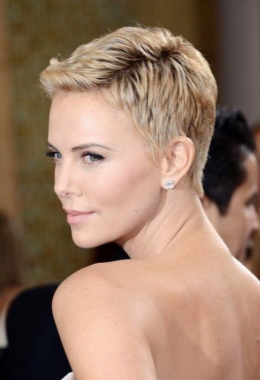 Best 25+ Charlize Theron Short Hair Ideas On Pinterest | Charlize Throughout Charlize Theron Short Haircuts (View 4 of 20)