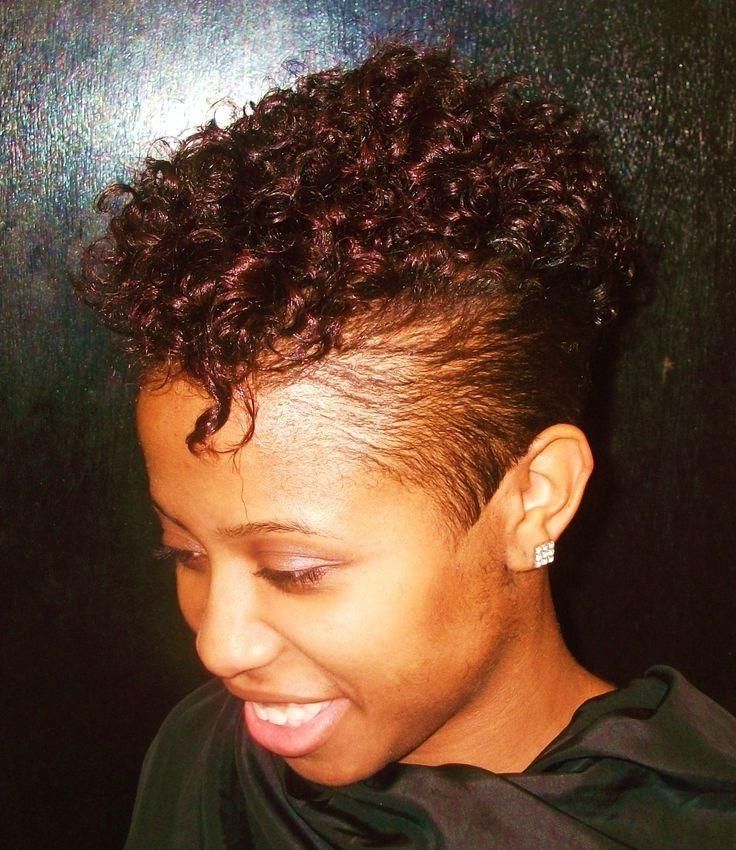 Best 25+ Curly Mohawk Hairstyles Ideas On Pinterest | Black Mohawk Inside Mohawk Short Hairstyles For Black Women (View 16 of 20)