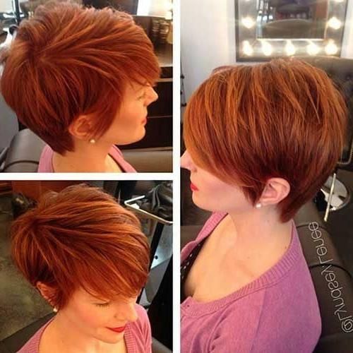 Best 25+ Red Highlights Hair Ideas On Pinterest | Fall Auburn Hair With Short Haircuts With Red And Blonde Highlights (View 19 of 20)