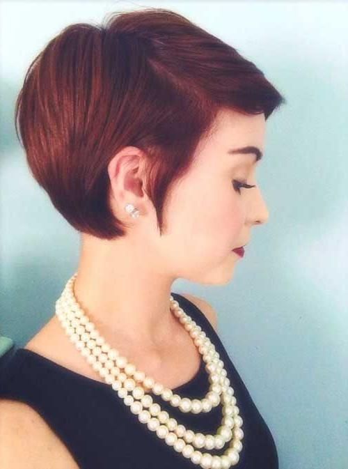 Best 25+ Red Pixie Haircut Ideas On Pinterest | Pixie Hair Color With Auburn Short Haircuts (View 8 of 20)