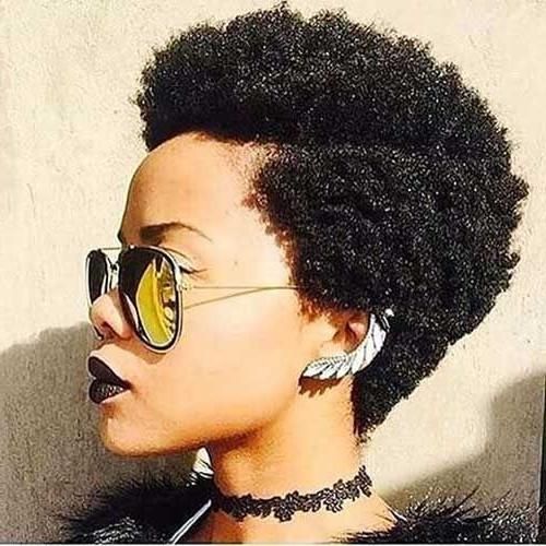 Best 25+ Short Afro Hairstyles Ideas On Pinterest | Afro Hair Throughout Short Haircuts For Kinky Hair (View 14 of 20)