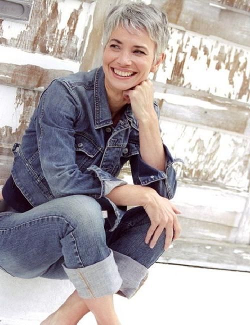 Best 25+ Short Gray Hair Ideas On Pinterest | Short Hairstyles Pertaining To Short Haircuts For Women With Grey Hair (View 17 of 20)