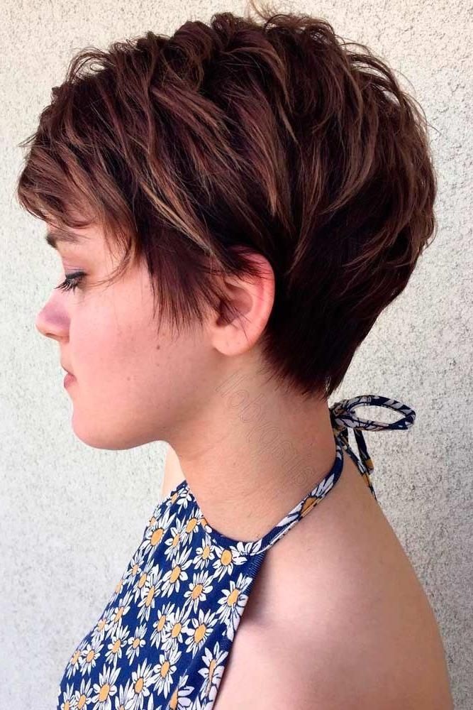 Best 25+ Short Layered Haircuts Ideas On Pinterest | Layered Short With Regard To Pixie Layered Short Haircuts (View 16 of 20)
