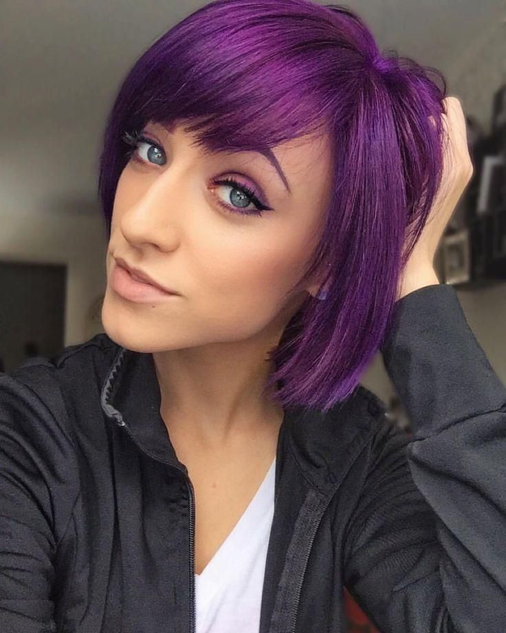 Best 25+ Short Purple Hair Ideas On Pinterest | Short Lilac Hair For Purple And Black Short Hairstyles (View 8 of 20)