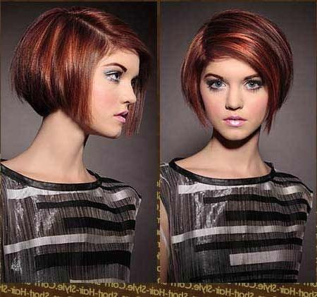 Best 25+ Short Red Hair Color With Highlights Ideas On Pinterest Throughout Short Hairstyles With Red Highlights (View 11 of 20)