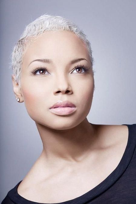 Best 25+ Short White Hair Ideas On Pinterest | White Blonde Hair With Short Hairstyles For Black Women With Gray Hair (View 9 of 20)