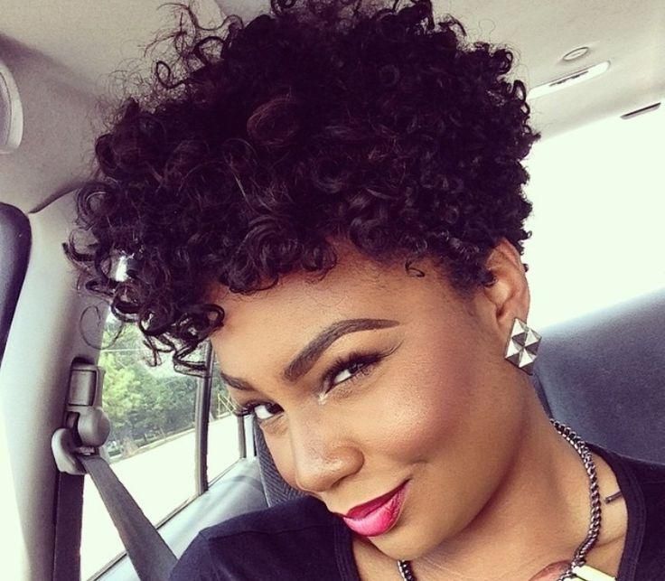 Best 25+ Tapered Natural Hairstyles Ideas On Pinterest | Tapered Throughout Short Haircuts For Naturally Curly Black Hair (View 1 of 20)