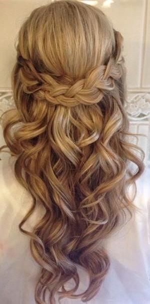 Best And Newest Wedding Half Up Long Hairstyles Regarding 25+ Beautiful Half Up Hairstyles Ideas On Pinterest | Diy Hair (View 8 of 20)
