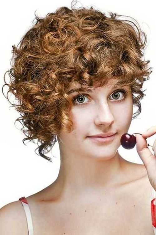 Best Curly Short Hairstyles For Round Faces | Short Hairstyles For Short Haircuts Curly Hair Round Face (View 2 of 20)